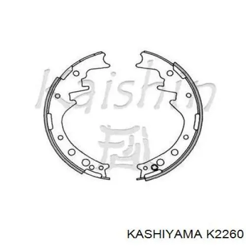 Задние барабанные колодки K2260 Kashiyama