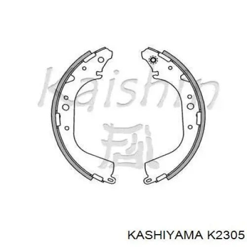 Задние барабанные колодки K2305 Kashiyama