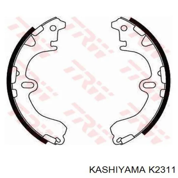 Задние барабанные колодки K2311 Kashiyama