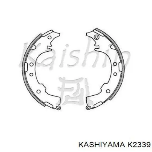 Задние барабанные колодки K2339 Kashiyama