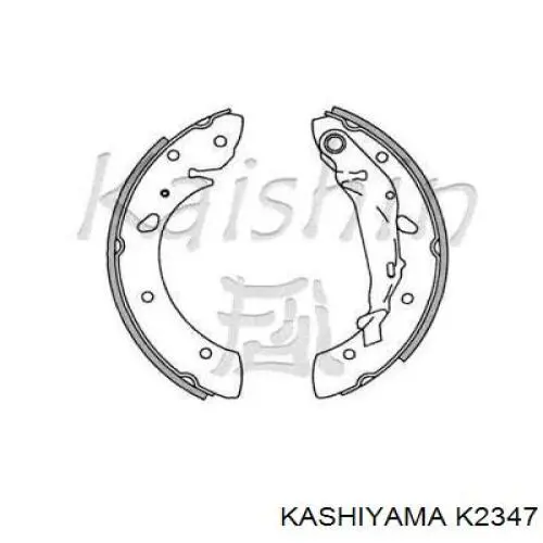 K2347 Kashiyama колодки тормозные задние барабанные