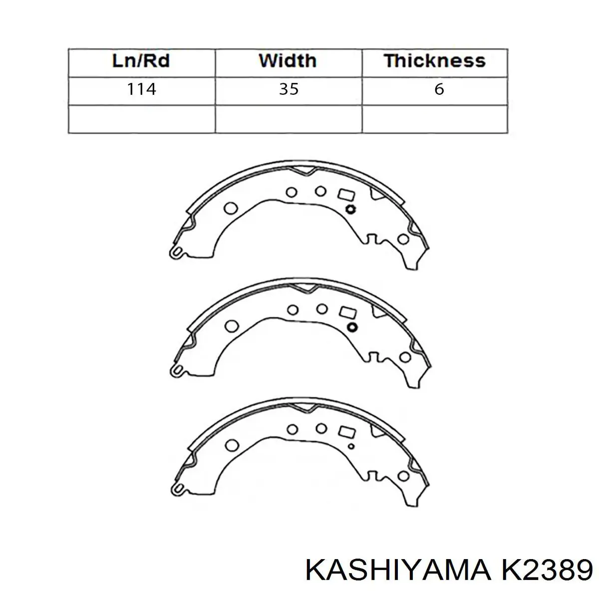 Тормоза рабочие задние ножные и тормозные барабаны Kashiyama K2389 цена, от 25.47 USD