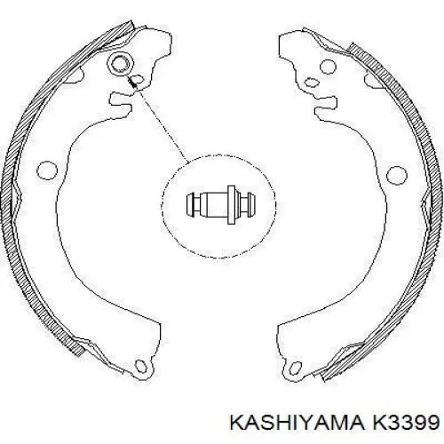 Тормоза рабочие задние ножные и тормозные барабаны Kashiyama K3399 цена, от 24.54 USD