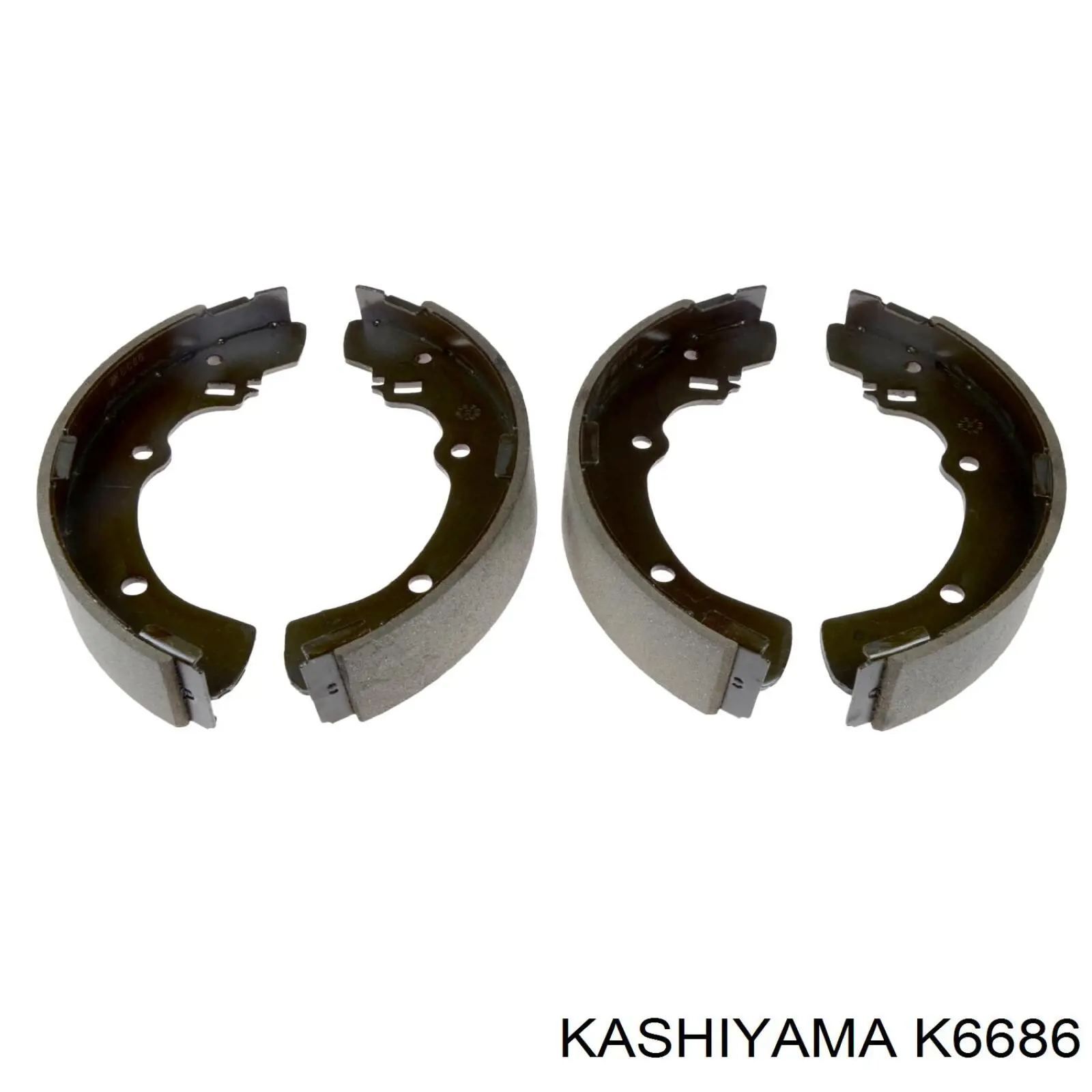 Задние барабанные колодки K6686 Kashiyama