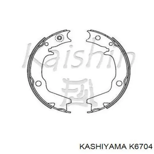 Задние барабанные колодки K6704 Kashiyama