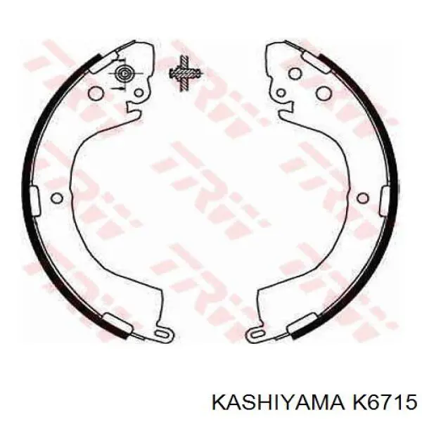 K6715 Kashiyama задние барабанные колодки