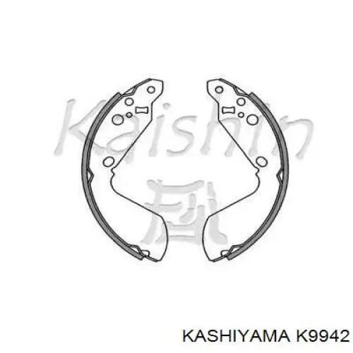 K 9942 Kashiyama колодки тормозные задние барабанные