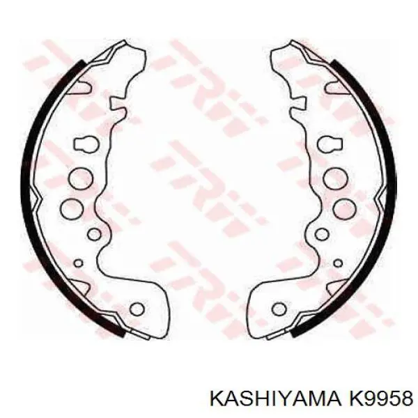 Zapatas de frenos de tambor traseras K9958 Kashiyama