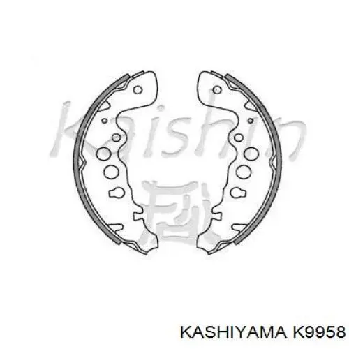 Задние барабанные колодки K9958 Kashiyama