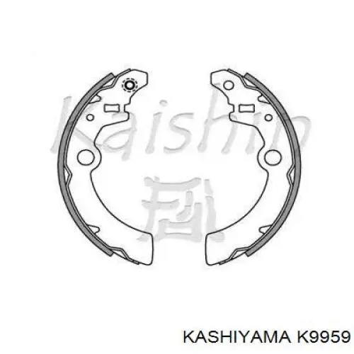 Задние барабанные колодки K9959 Kashiyama