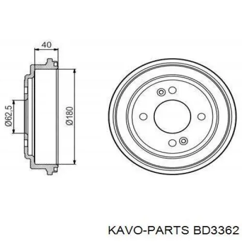 Купить BD3362 Kavo Parts Тормозной барабан