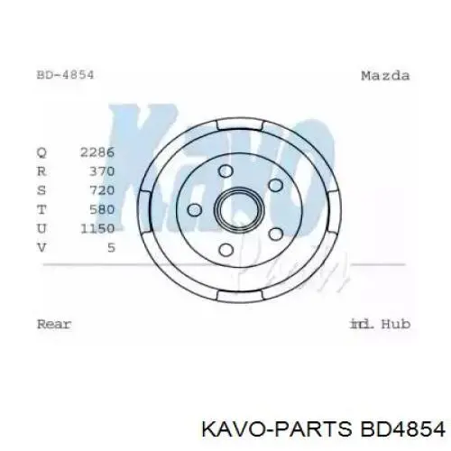 Барабан тормозной задний Kavo Parts BD4854