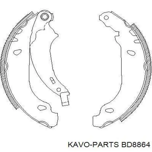 Купить BD8864 Kavo Parts Тормозной барабан