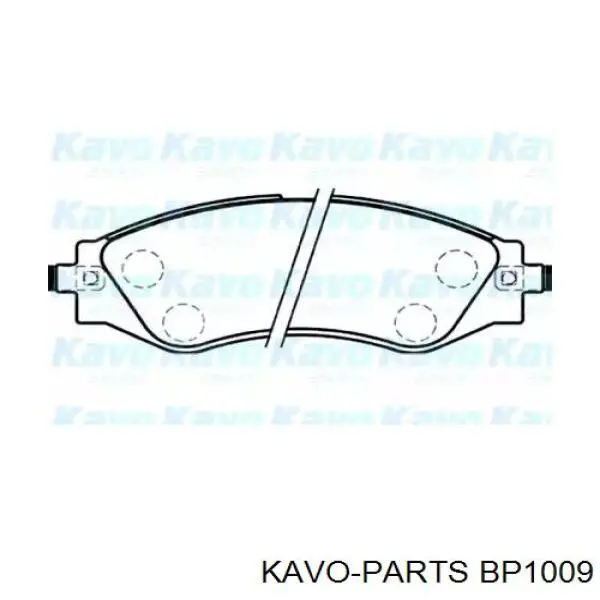 Передние тормозные колодки BP1009 Kavo Parts