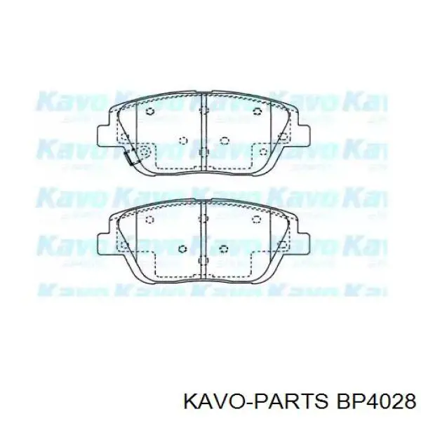 BP4028 Kavo Parts sapatas do freio dianteiras de disco