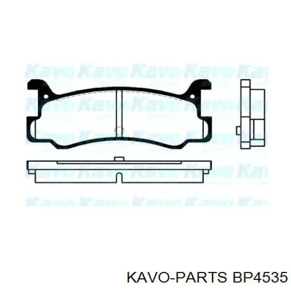 BP4535 Kavo Parts колодки тормозные задние дисковые