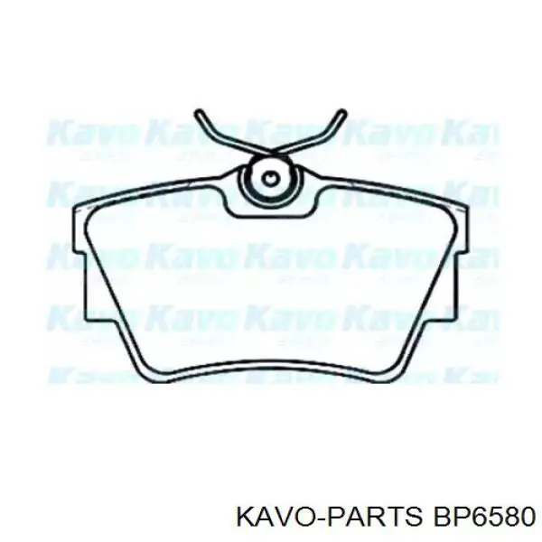 BP-6580 Kavo Parts колодки тормозные задние дисковые