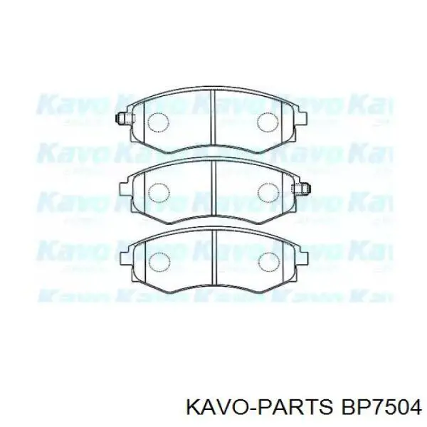 Передние тормозные колодки BP7504 Kavo Parts