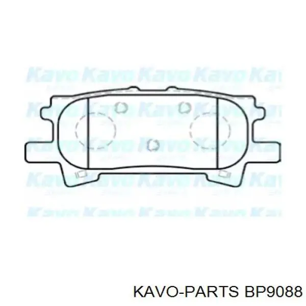BP9088 Kavo Parts задние тормозные колодки