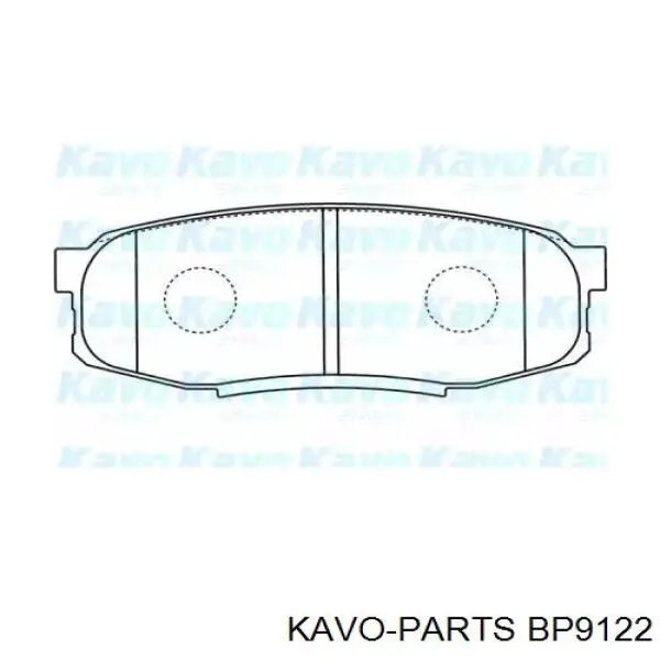 Задние тормозные колодки BP9122 Kavo Parts