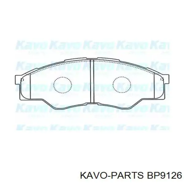 Передние тормозные колодки BP9126 Kavo Parts