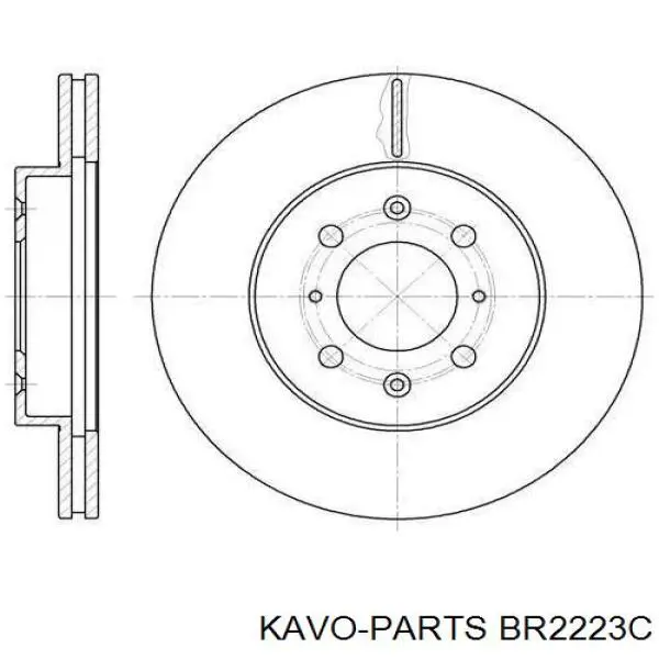 Купить BR2223C Kavo Parts Ротор тормозной