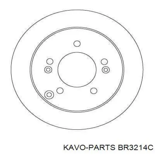 Задний тормозной диск Kavo Parts BR3214C цена, от 23.71 USD