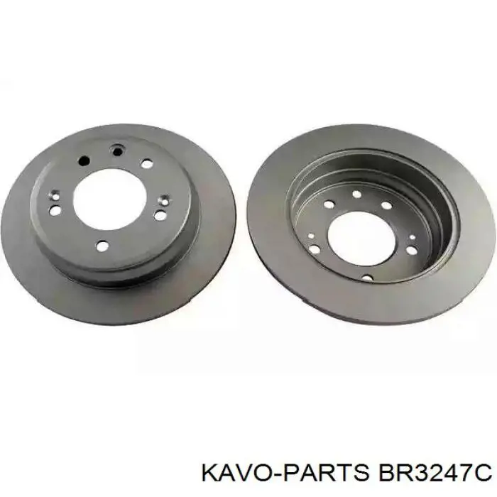 Диск тормозной задний Kavo Parts BR3247C