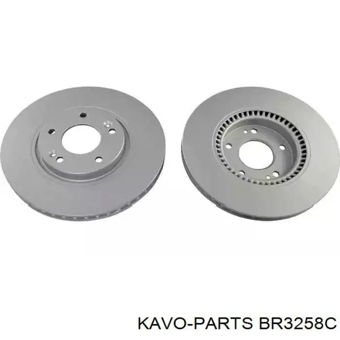 Диск тормозной передний Kavo Parts BR3258C