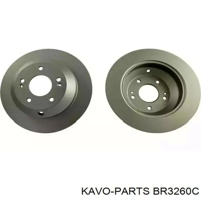 BR3260C Kavo Parts disco do freio traseiro
