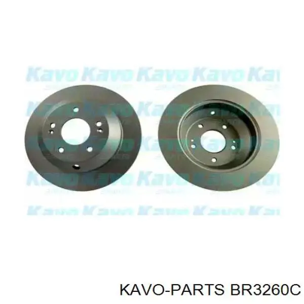 Disco de freno trasero BR3260C Kavo Parts