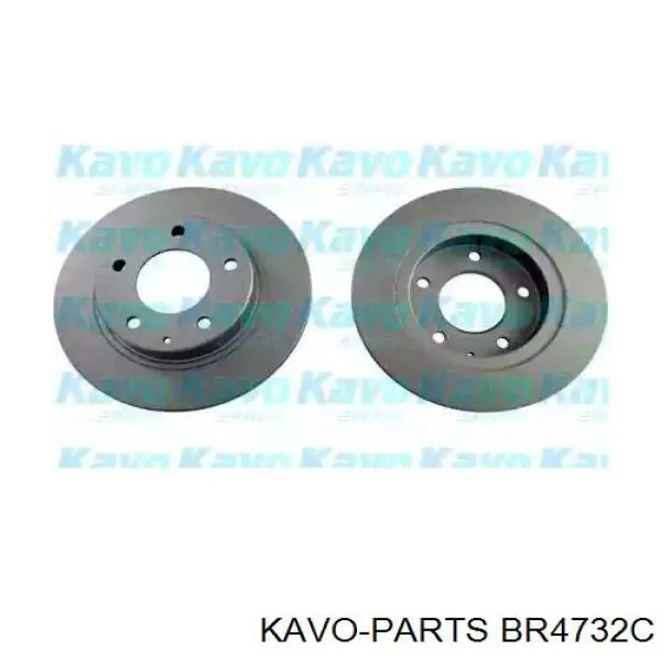 Disco de freno trasero BR4732C Kavo Parts