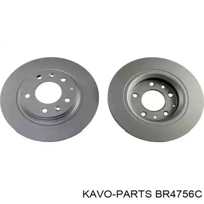 Диск тормозной задний Kavo Parts BR4756C