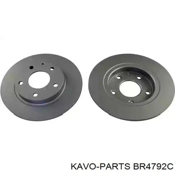 BR-4792-C Kavo Parts disco do freio traseiro