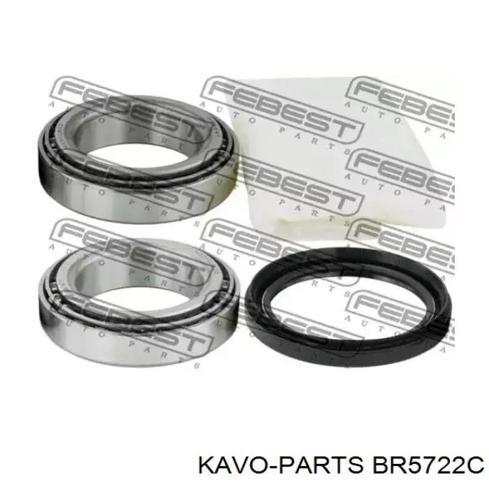 Передние тормозные диски BR5722C Kavo Parts