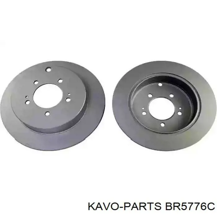 BR5776C Kavo Parts disco do freio traseiro