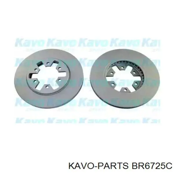 Передние тормозные диски BR6725C Kavo Parts