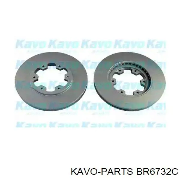 Передние тормозные диски BR6732C Kavo Parts