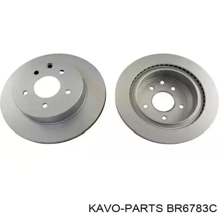 BR-6783-C Kavo Parts disco do freio traseiro