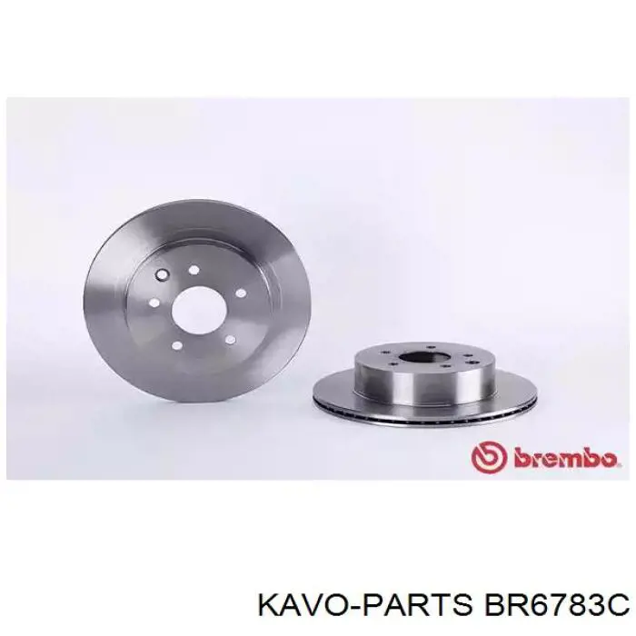 Задний тормозной диск Kavo Parts BR6783C цена, от 31.88 USD