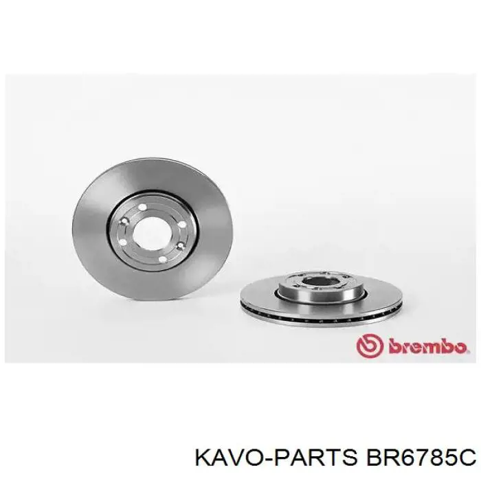 Передние тормозные диски BR6785C Kavo Parts