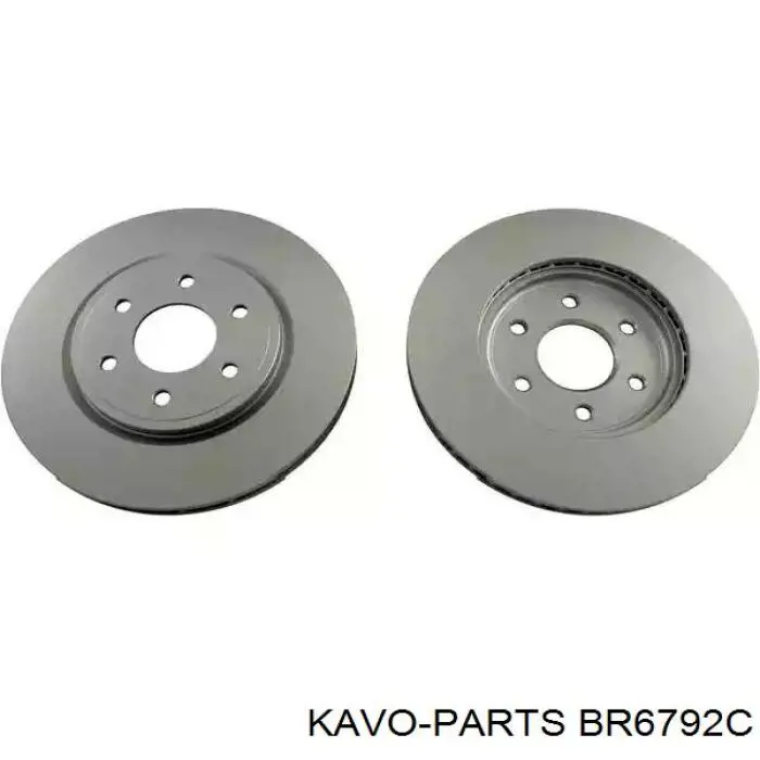 Передние тормозные диски BR6792C Kavo Parts