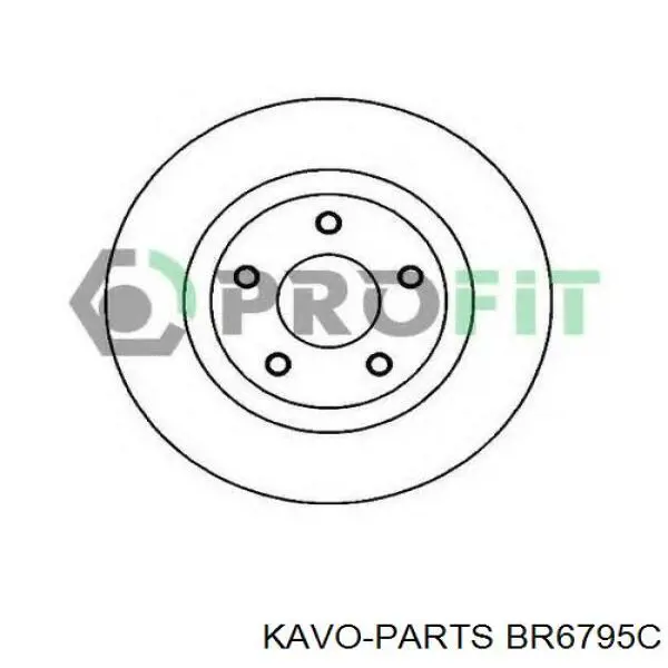 Передний тормозной диск Kavo Parts BR6795C