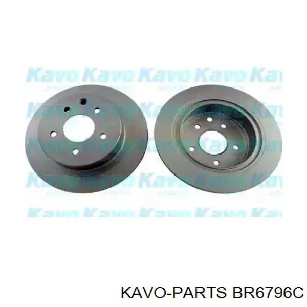 BR-6796-C Kavo Parts disco do freio traseiro