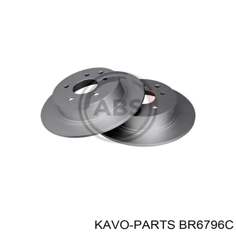 Купить BR6796C Kavo Parts Диск тормозной задний