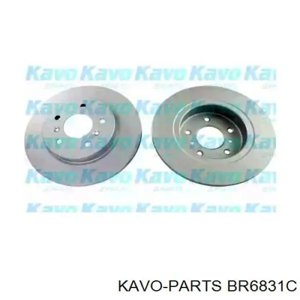 BR-6831-C Kavo Parts disco do freio traseiro