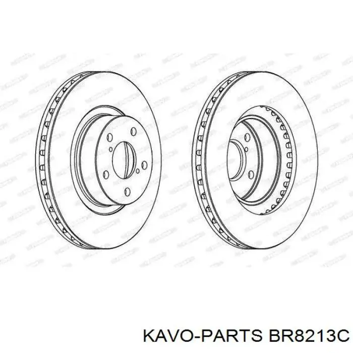 BR8213C Kavo Parts Диск тормозной передний