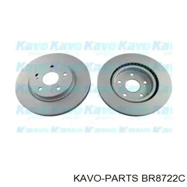 Freno de disco delantero BR8722C Kavo Parts