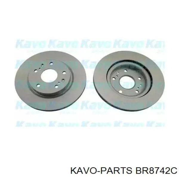 Передние тормозные диски BR8742C Kavo Parts