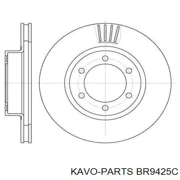 Тормоз дисковый передний Kavo Parts BR9425C цена, от 43.62 USD
